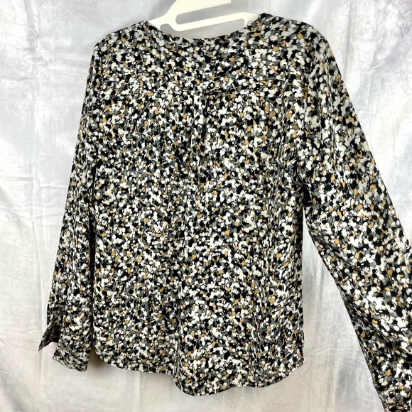 Talbots Multi-color Pintuck Spotted Pattern pullover Blouse Tops Size XS - Picture 8 of 9